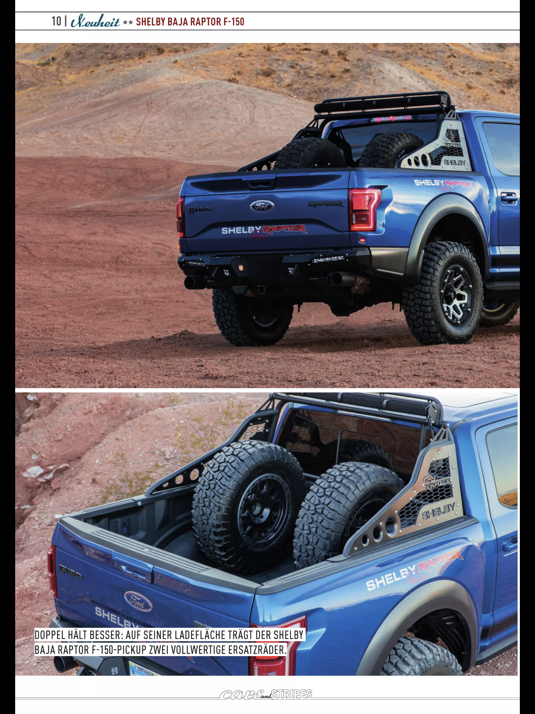 Cars & Stripes — Shelby Baja Raptor engine bay and off-road detail page 9