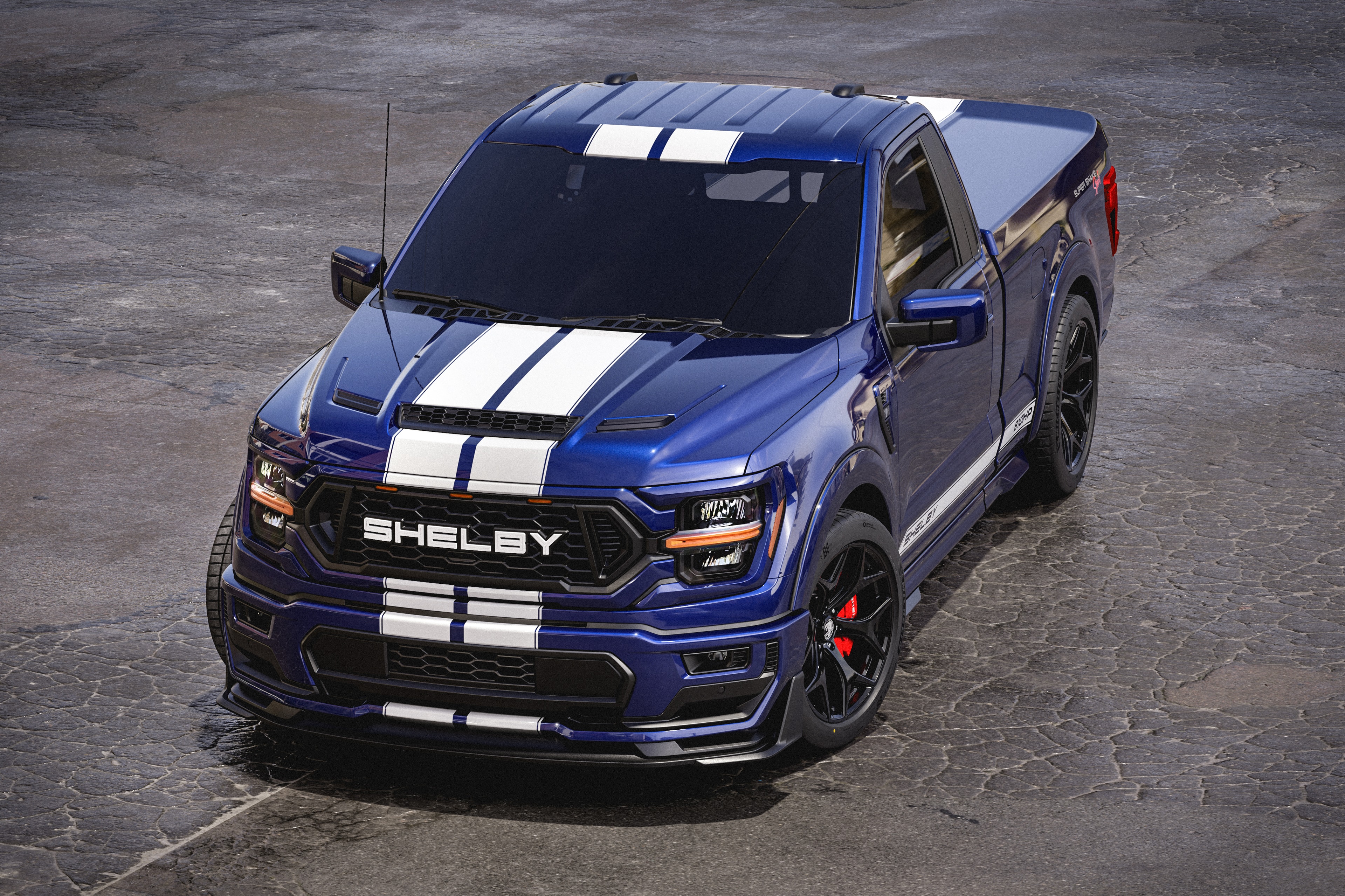 2026 Shelby F-150 Super Snake Sport blue overhead front