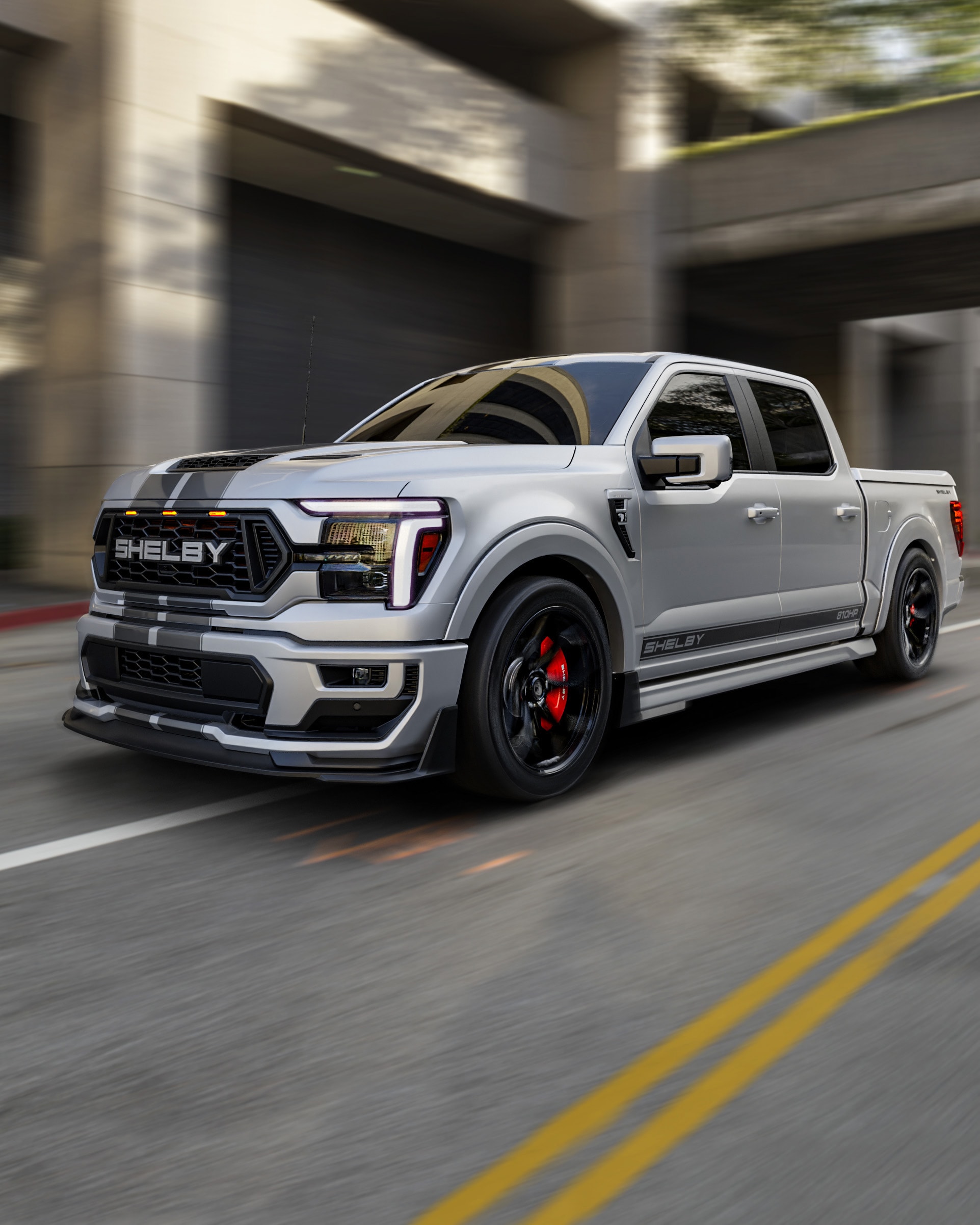 2026 Shelby F-150 Super Snake silver front vertical