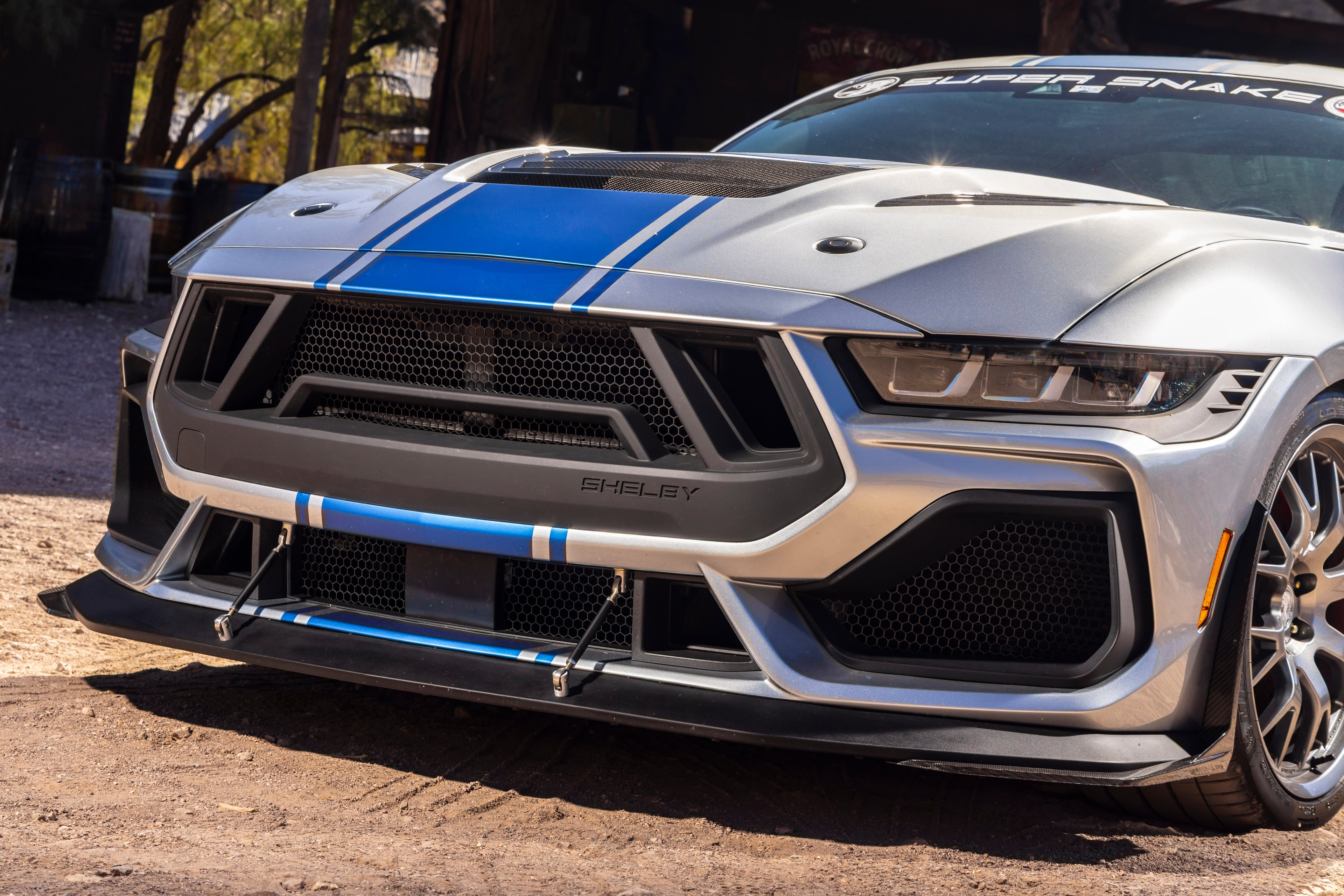 Shelby Super Snake front grille and wide body aero detail